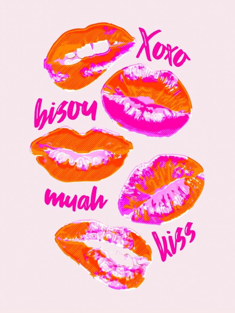 Pink Kiss Lips