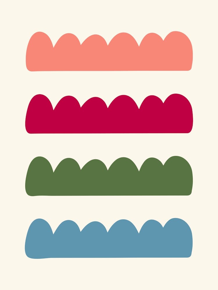 Organic Shapes Pastel Colors Naïf