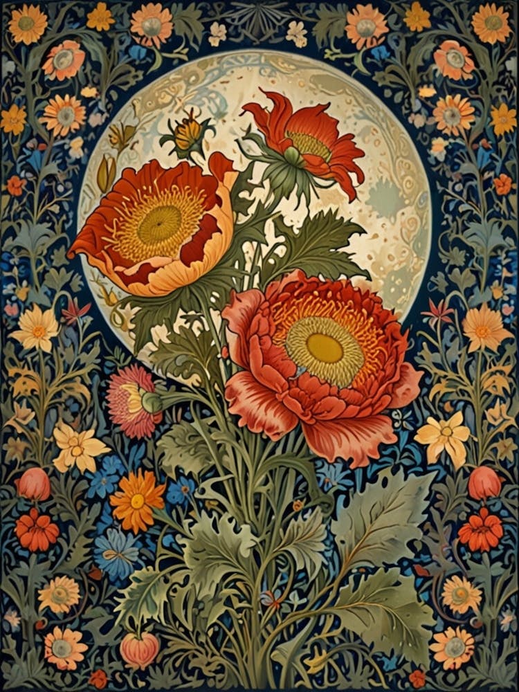William Morris Flowers By William Morris