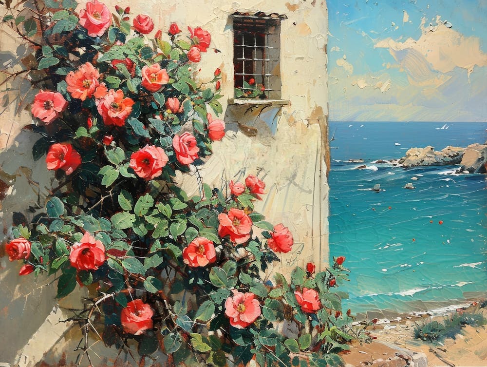 Roses By The Sea