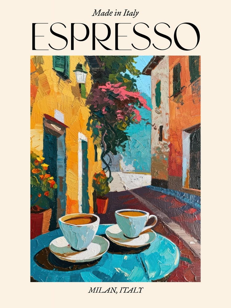 Milan Espresso Made In Italy 2 Poster
