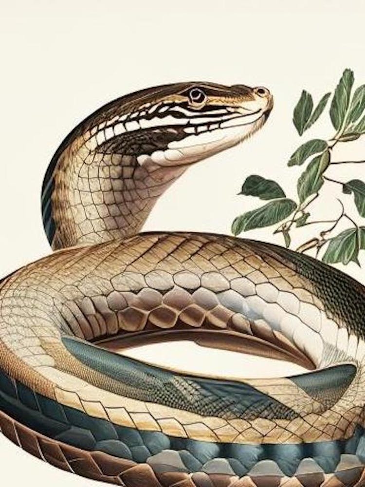 Egyptian Cobra Snake Vintage
