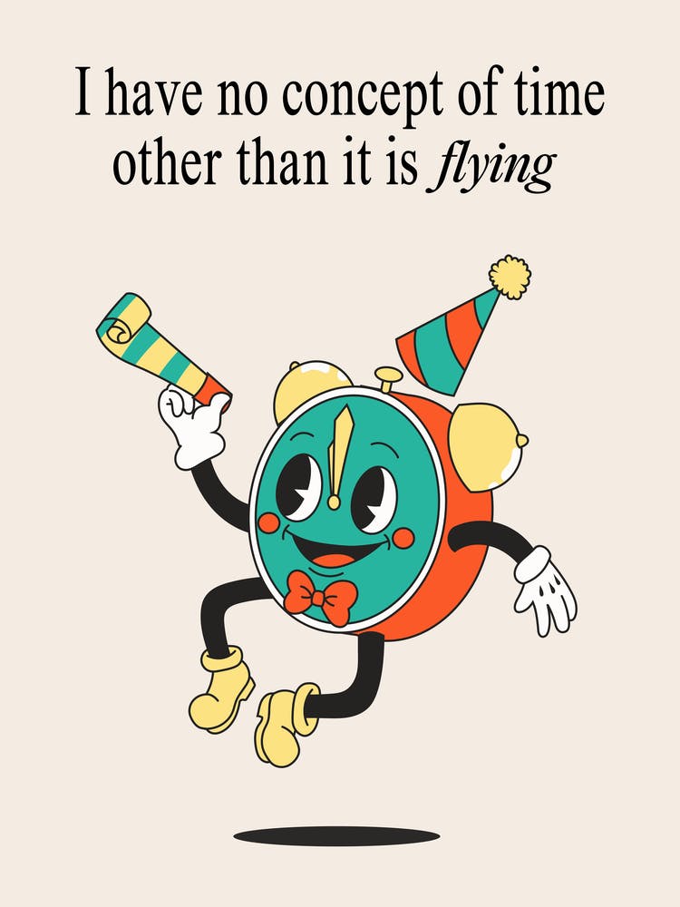 Funny Quote Retro Cartoon Print