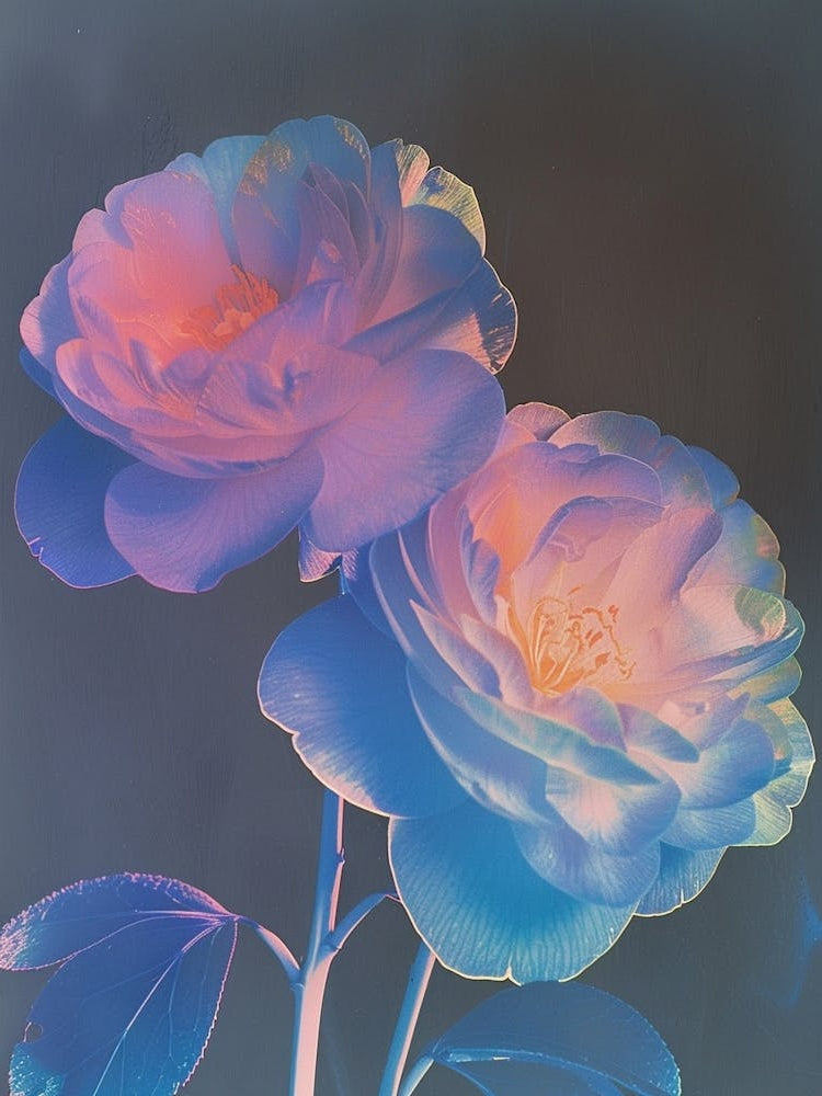 Iridescent Flower Camellia 1