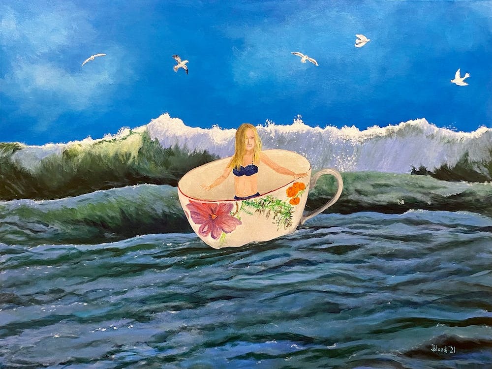 Maiden Voyage Young Girl Floating In Teacup