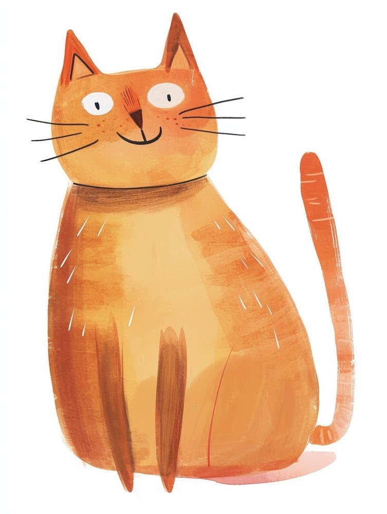 Korat Cat Clipart Illustration 4