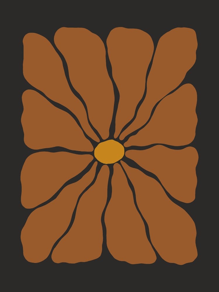 Herbstblume 04 - Rotbraun