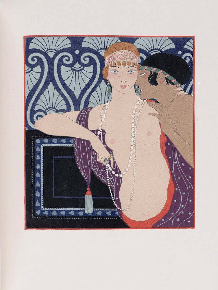 Les Trois Beautes De Mnasidika (1922,), 1 George Barbier
