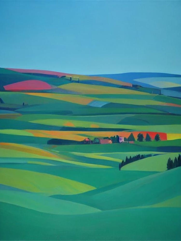 Altyn Blue Oil Painting 2 