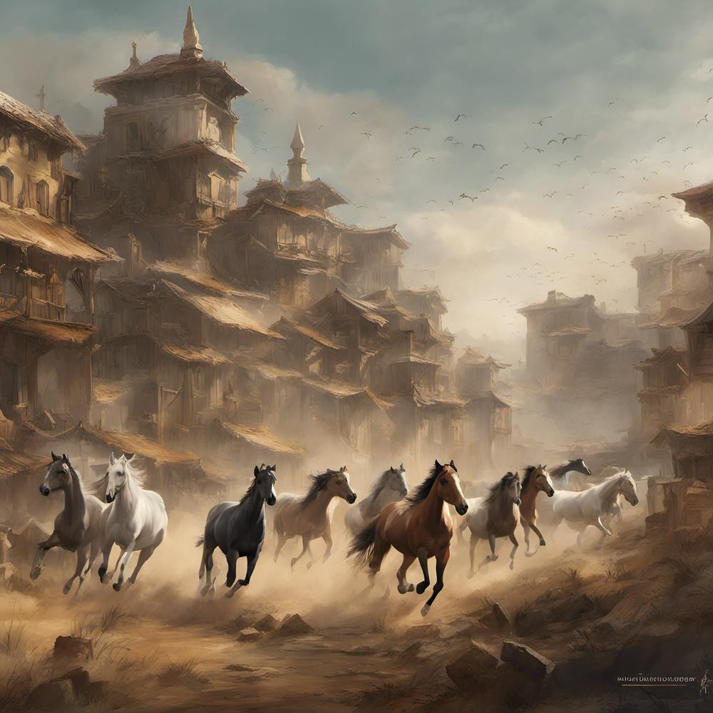 Horses In The Desert