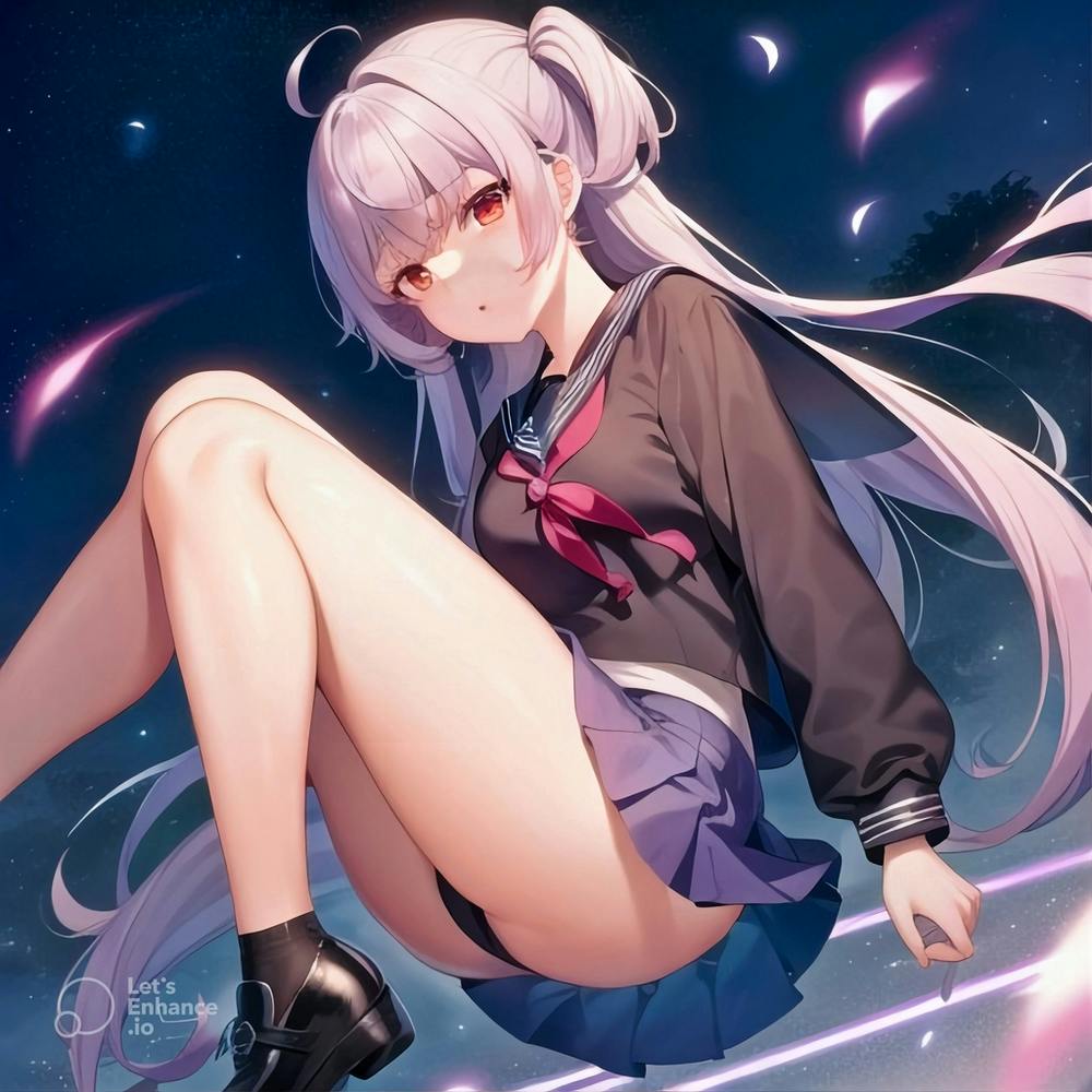 Fille Anime En Uniforme Scolaire