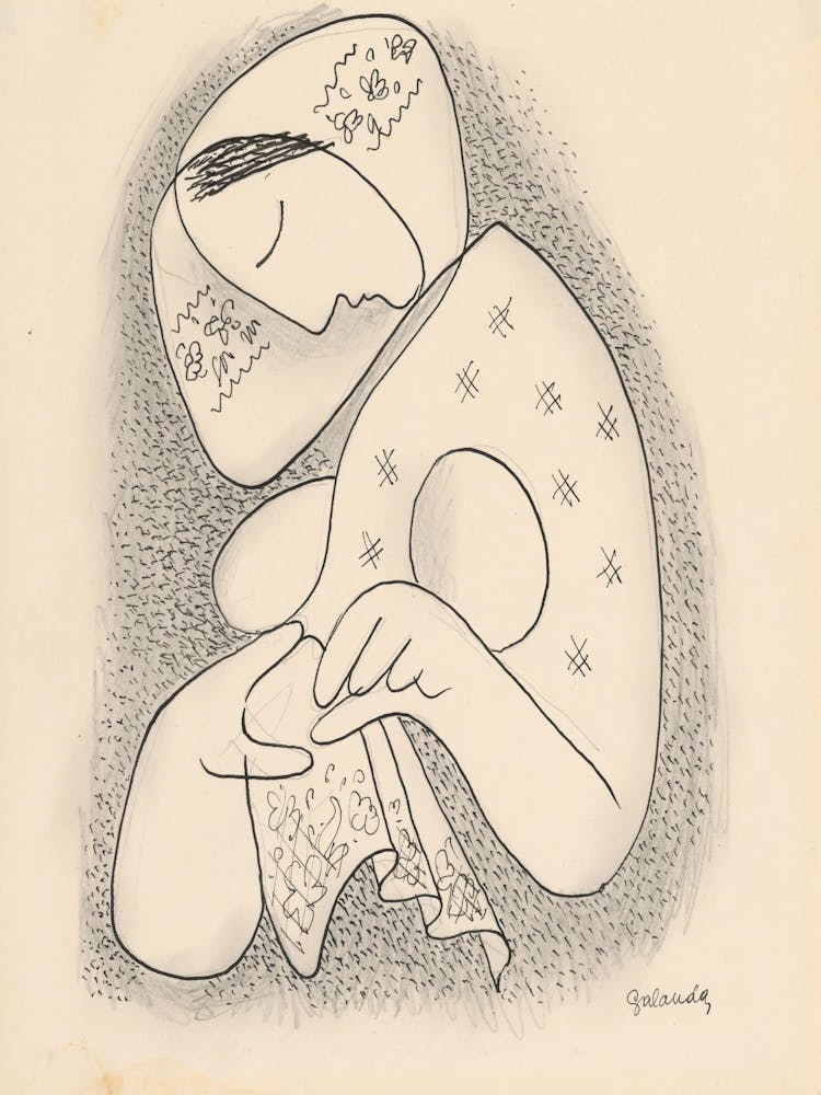 Woman Wearing Babushka, Mikuláš Galanda