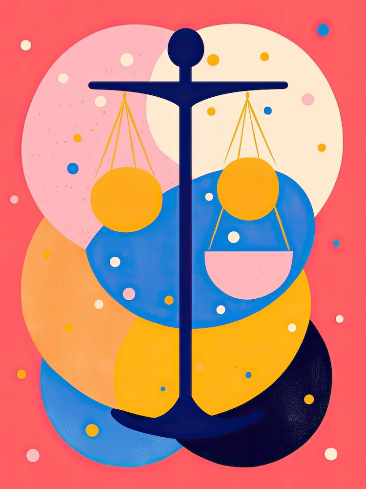Libra Illustration Zodiac Star Sign 5