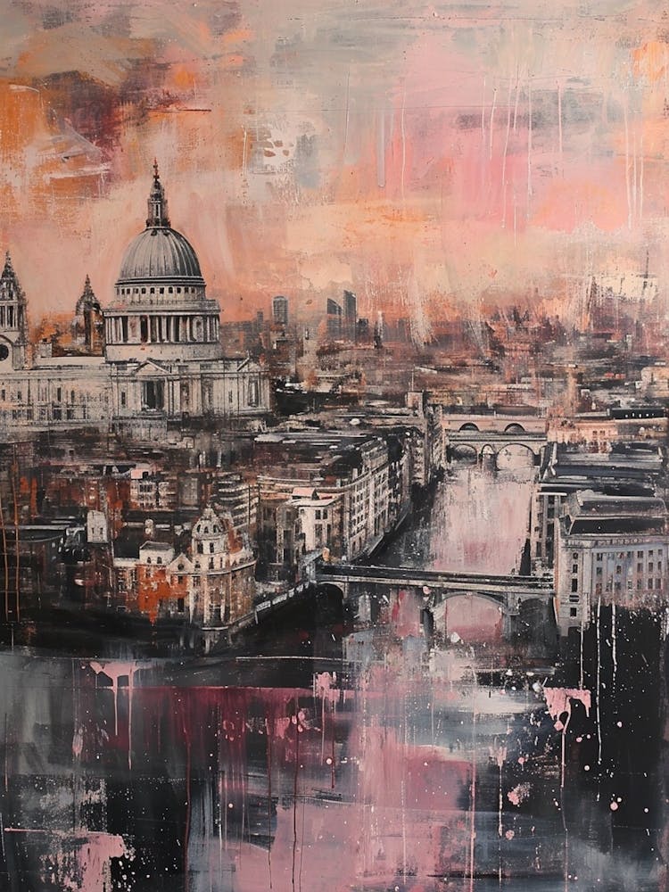 London Impasto Cityscape