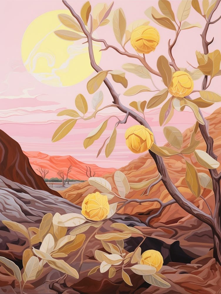 Bergamot 3 Flower Painting