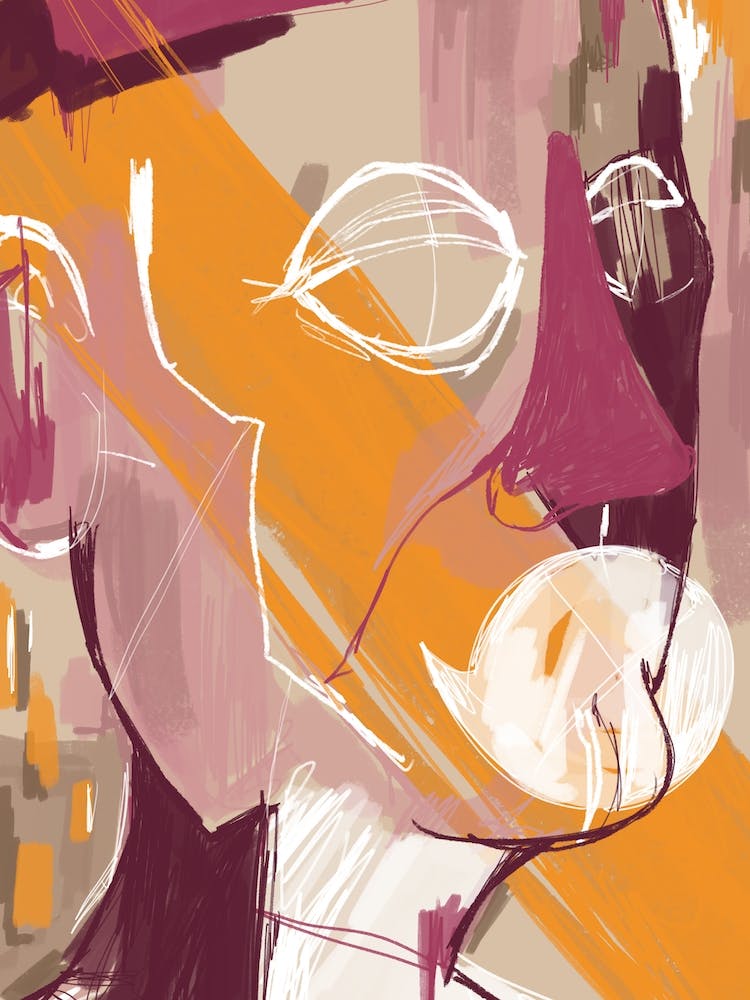 Abstract Portrait Conversation