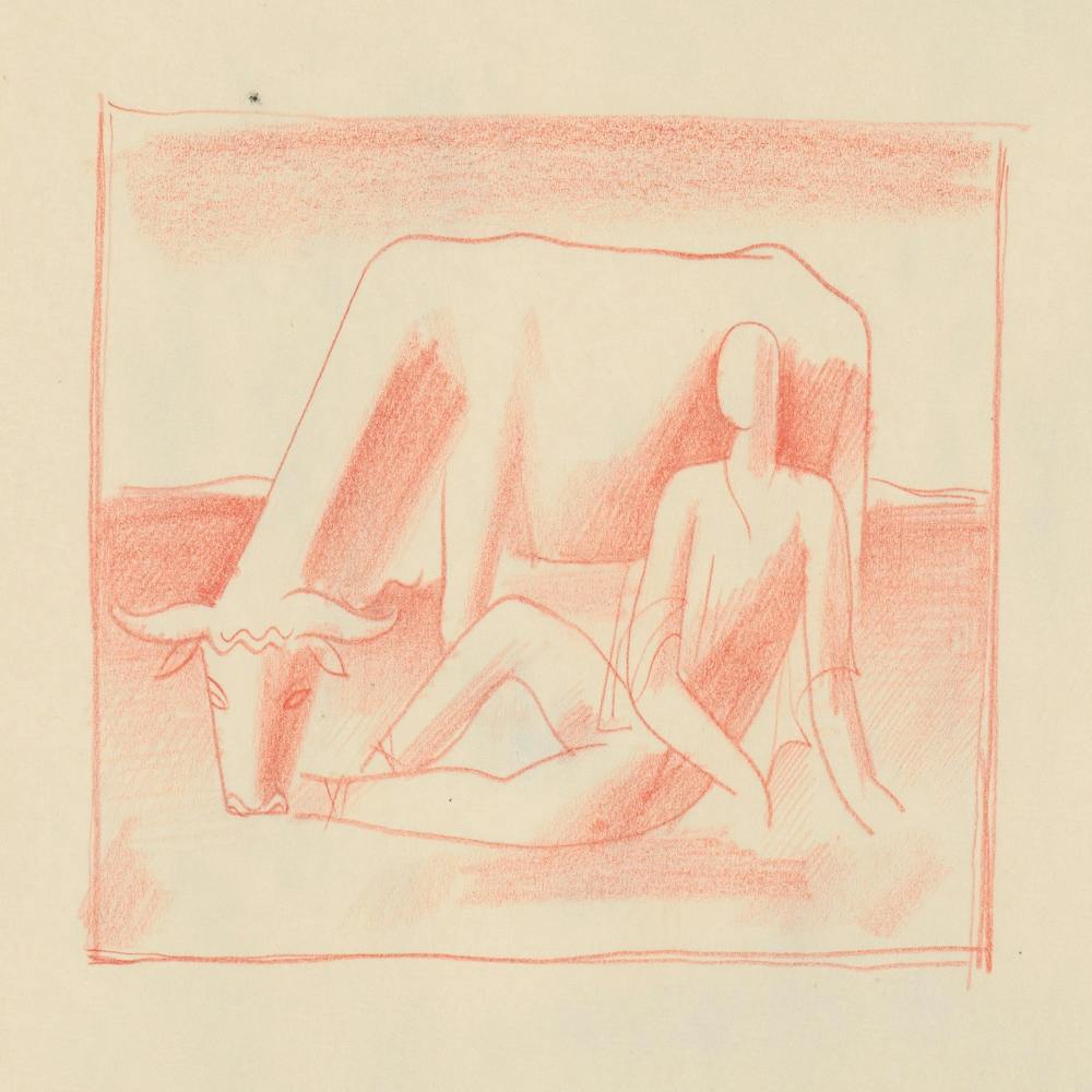 Sketchbook With Various Studio Drawings, Mikuláš Galanda (18)