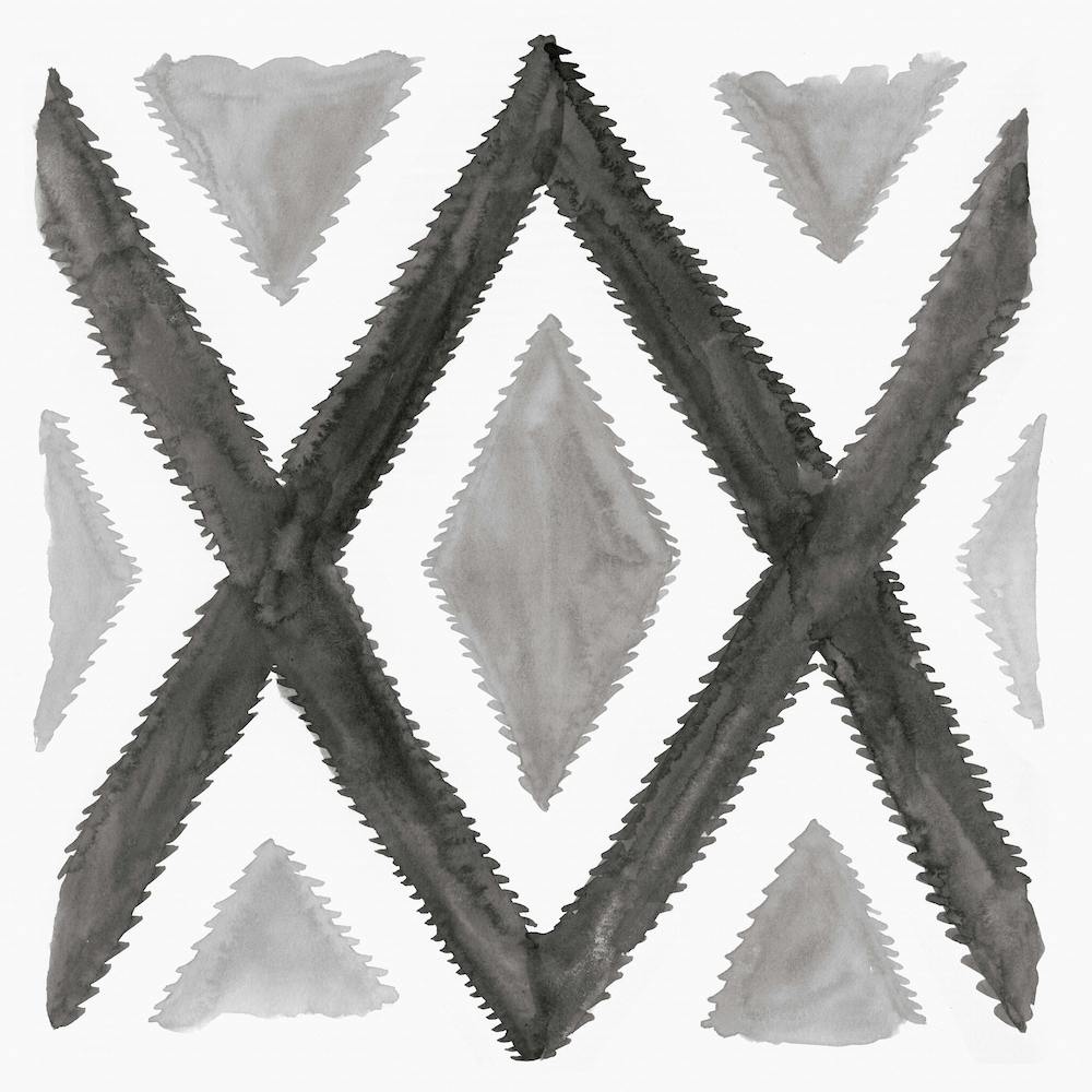 Del Rio Impression Aquarelle En Noir Et Blanc