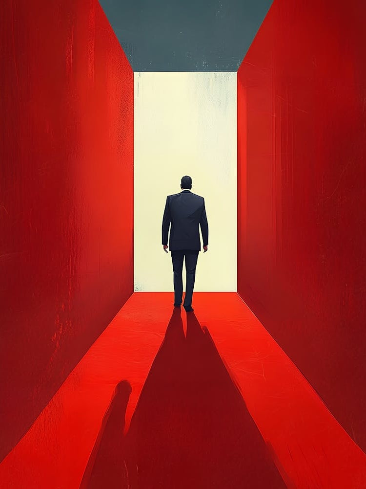 Trump In The Hallway