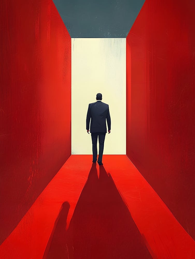 Trump In The Hallway