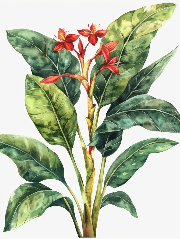 Tropical Plant Canvas Print