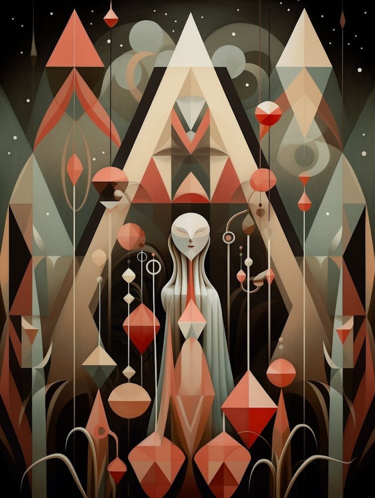 Whimsical Abstract Geometric Shapes 5