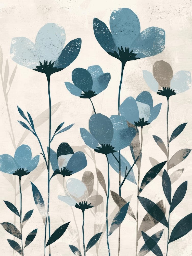 Blue Flowers 96