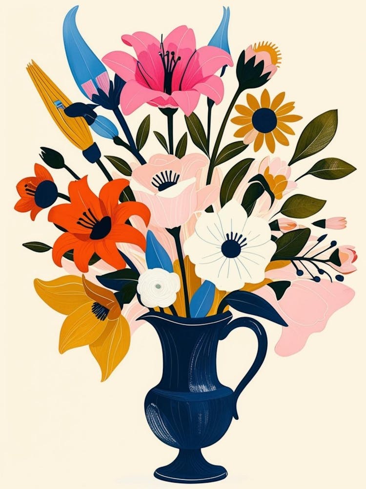 Flowers In A Vase Matisse 1