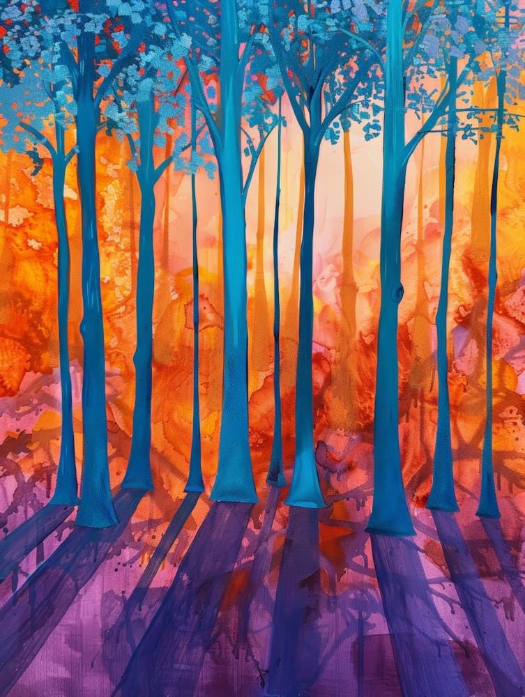 Sunset In The Forest 10