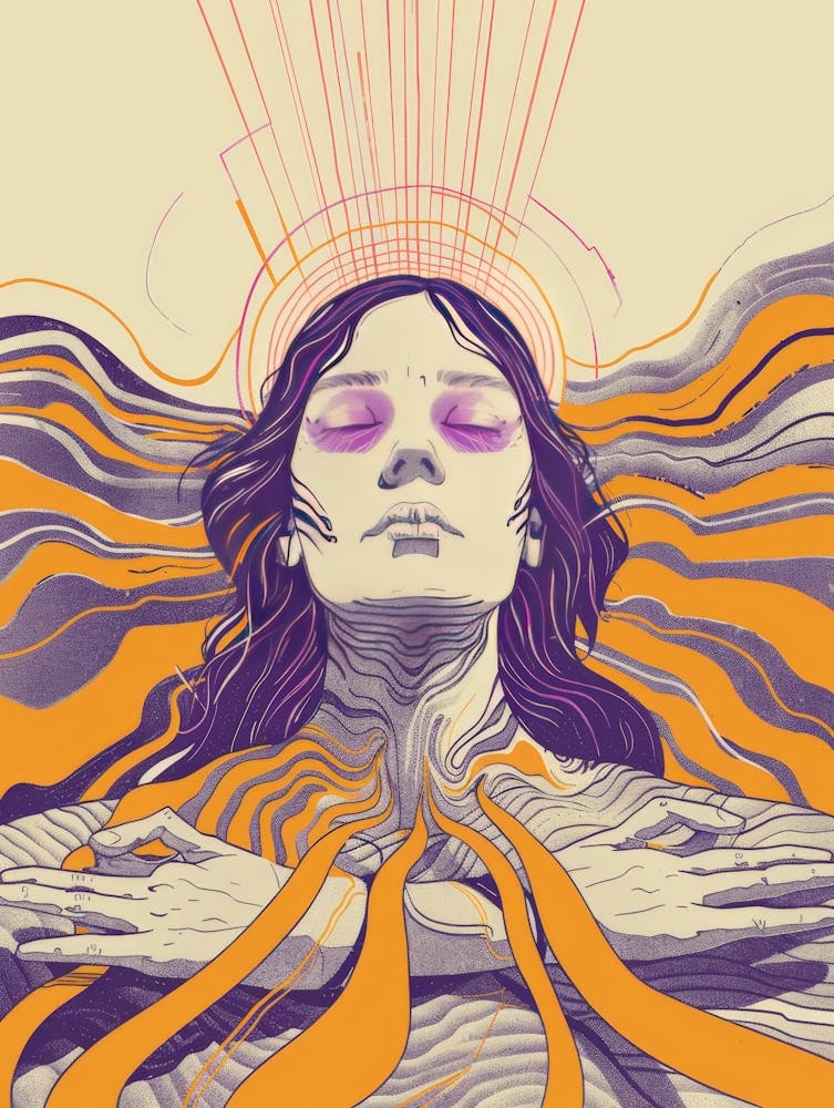 Woman With Her Eyes Closed