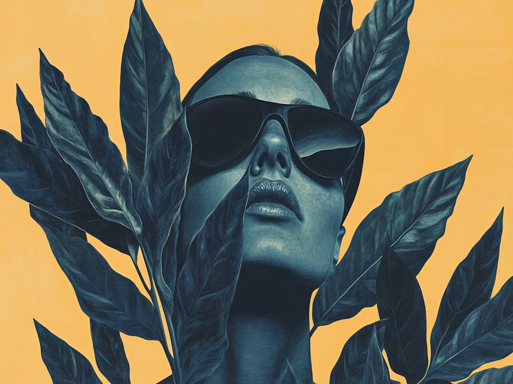 Portrait Of A Woman With Leaves 2