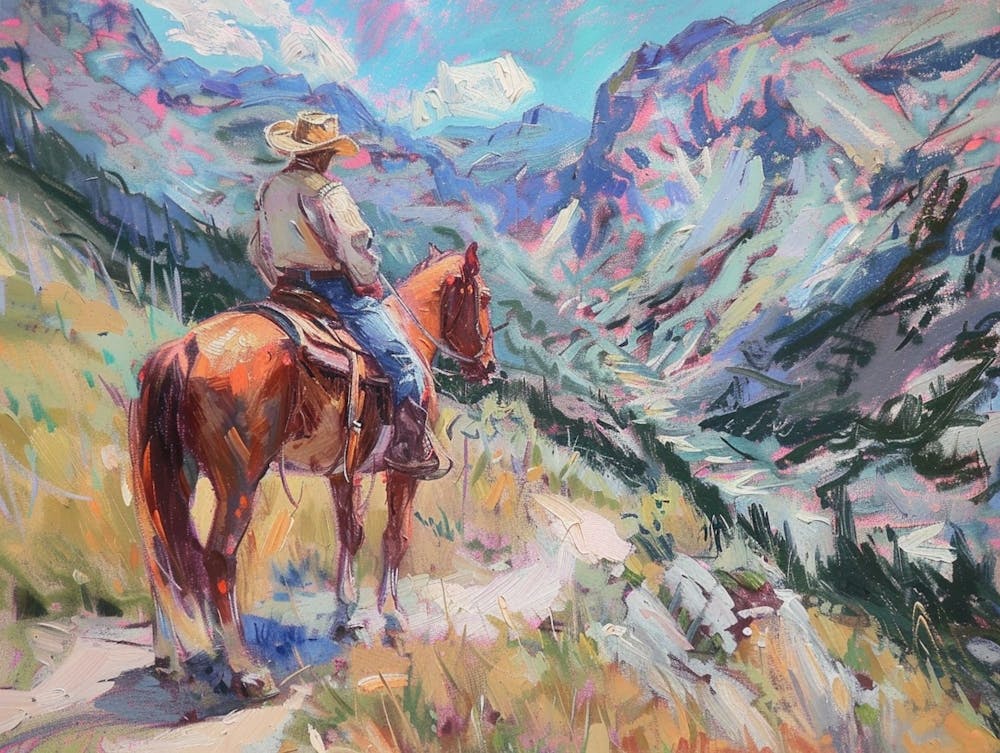 Cowboy In Sierra Nevada 3