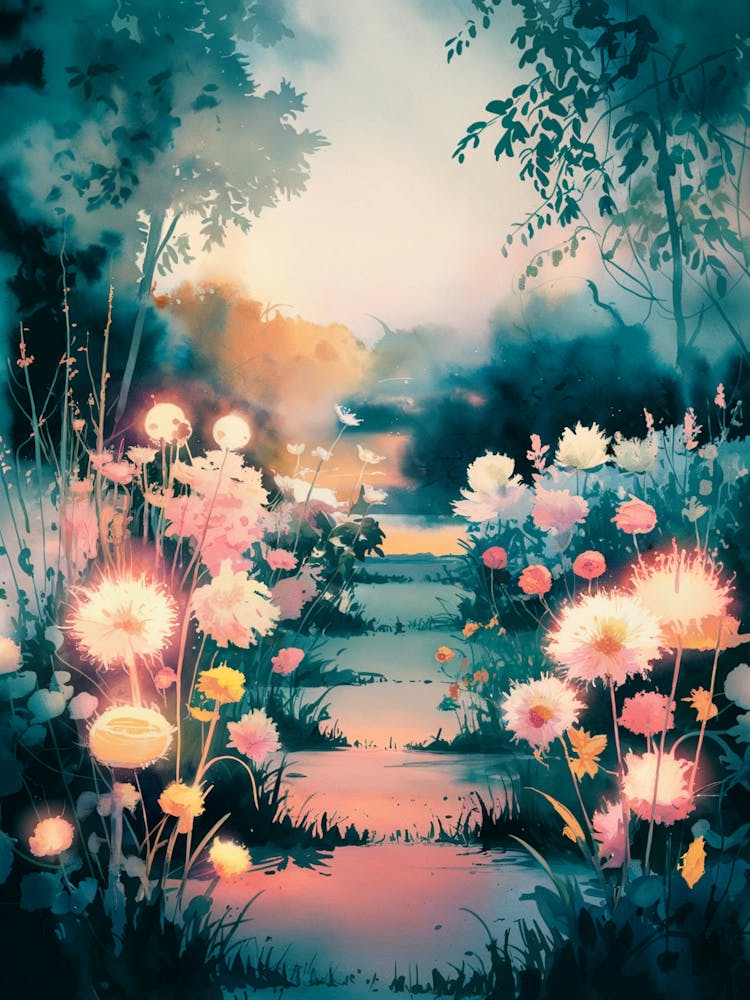 Path Of Flowers, Anime Art Lofi