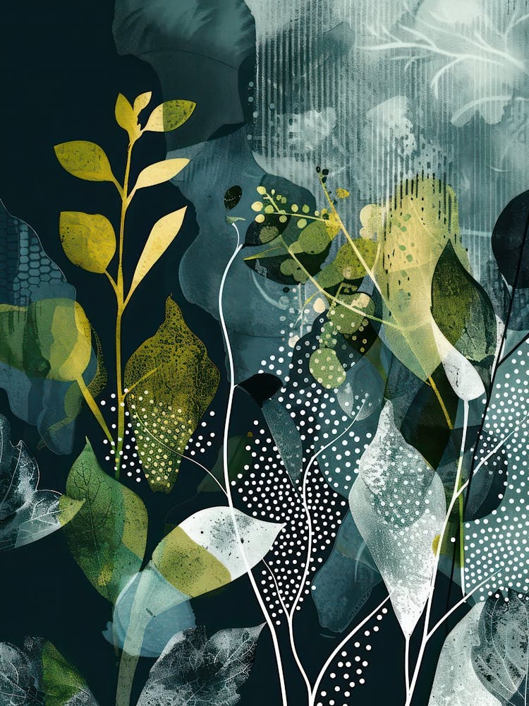 Green Leaves Canvas Print