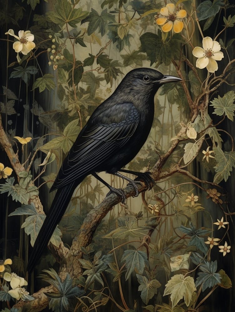 Dark And Moody Botanical Cuckoo 1