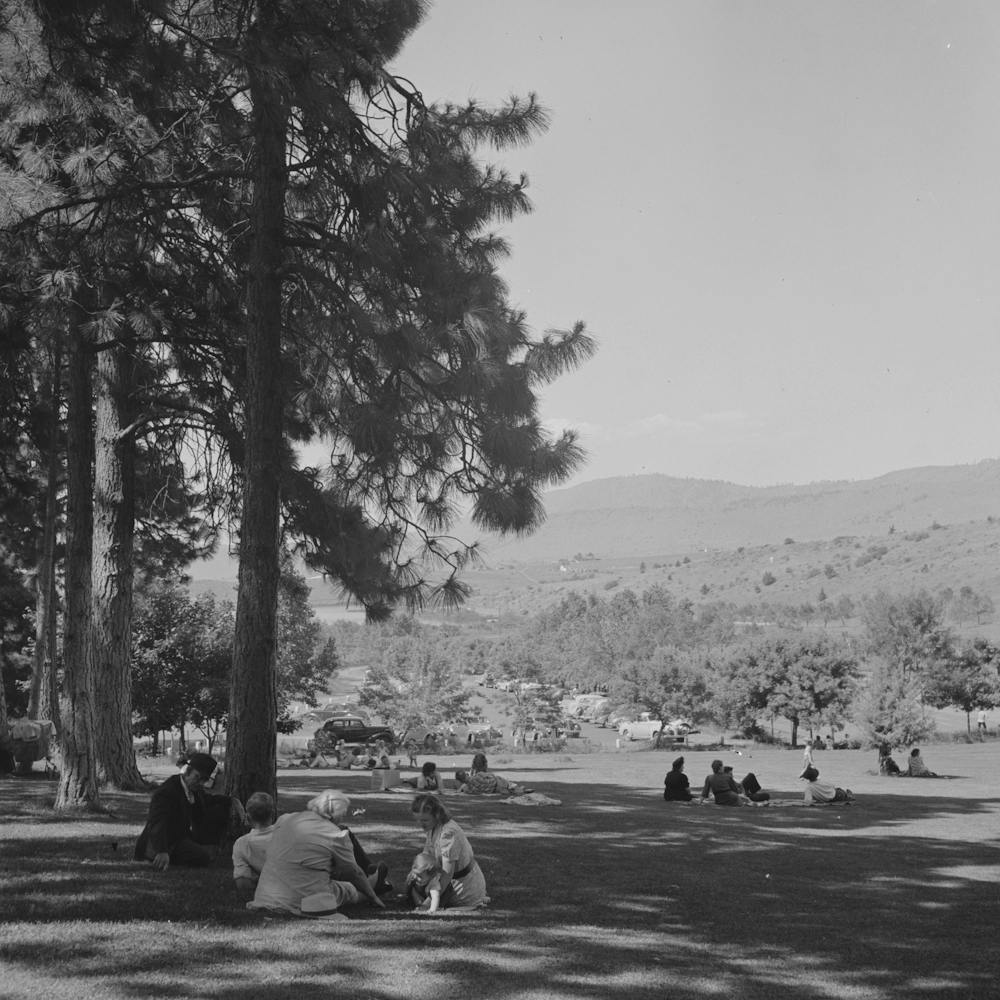 Untitled Photo, Possibly Related To Klamath Falls, Oregon, Sunday Afternoon In The City Park By Russell Lee 2