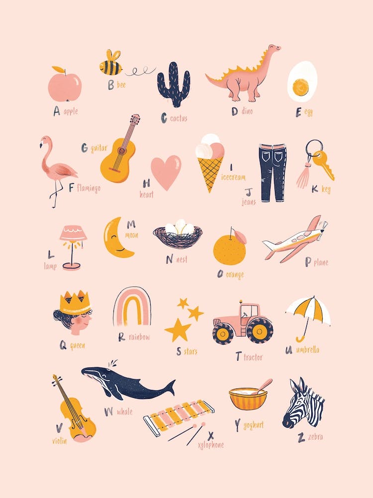 Alphabet Poster Cool Girls