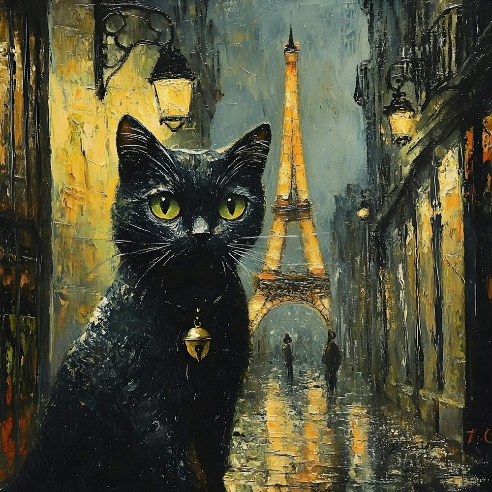 Black Cat In Paris 10