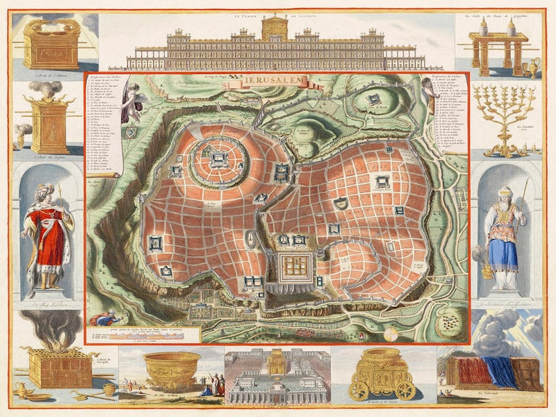 Gezicht Op De Tempelberg Van Jeruzalem Vanuit Het Oosten (1652–1708)