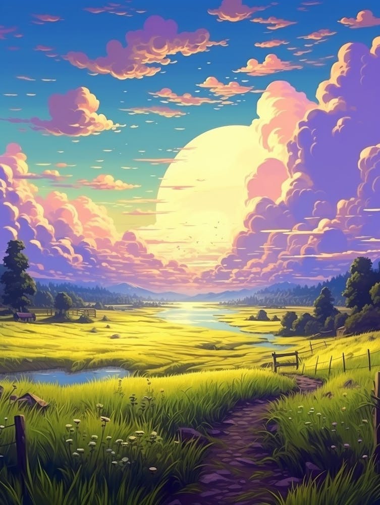 Prairie Landscape Pixel Art 3