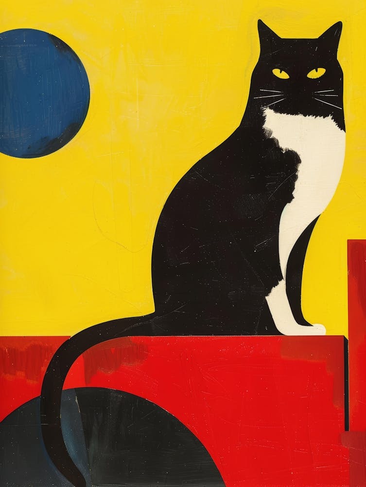 Chat sur le mur