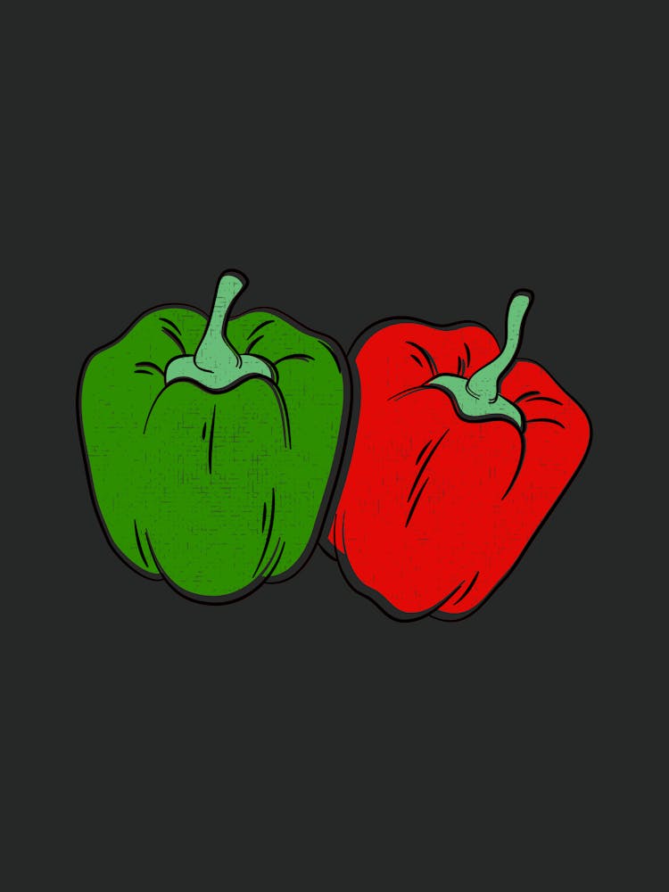 Red And Green Peppers