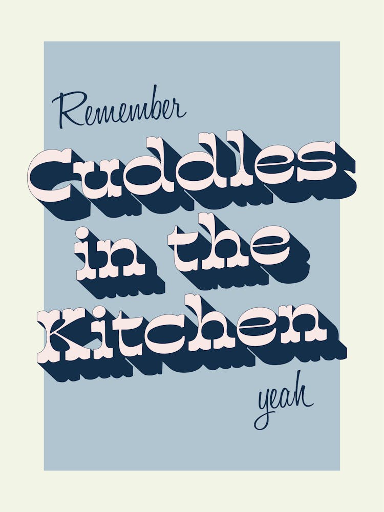 Cuddles In The Kitchen