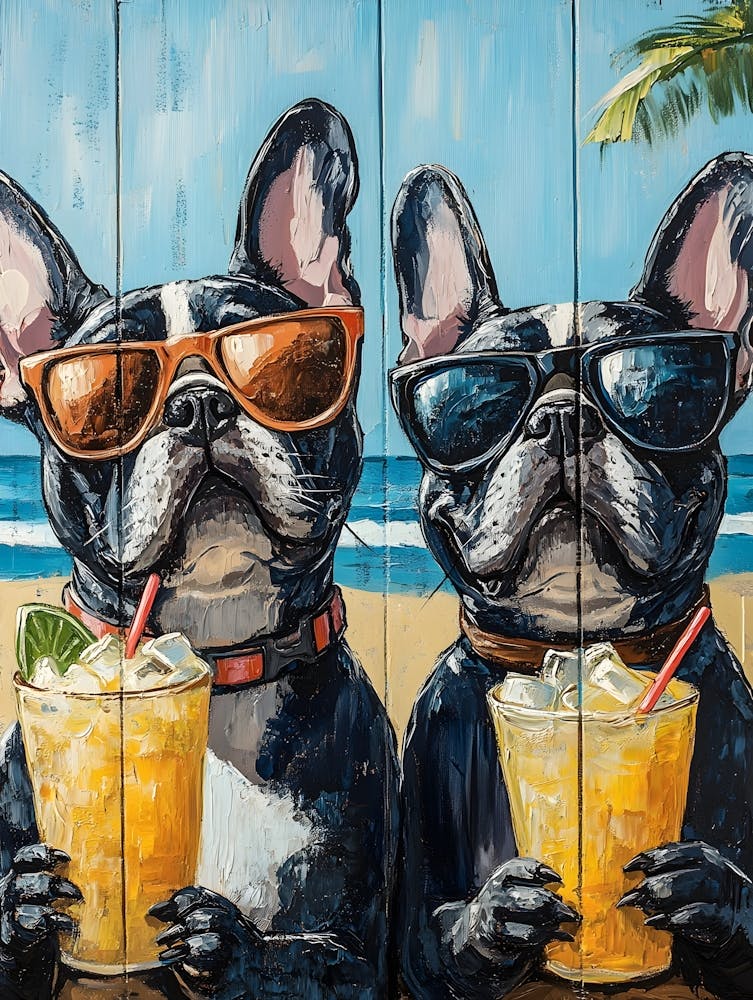 Whimsical Frenchies At The Bar 29