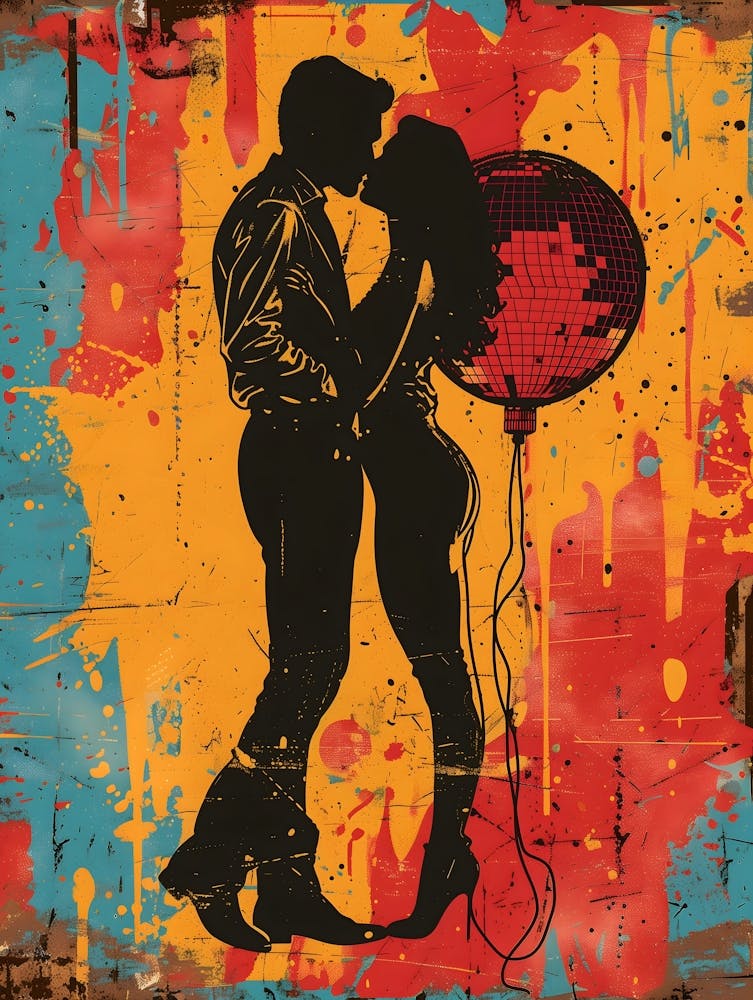 Elvis Kissing, Vibrant Pop Art