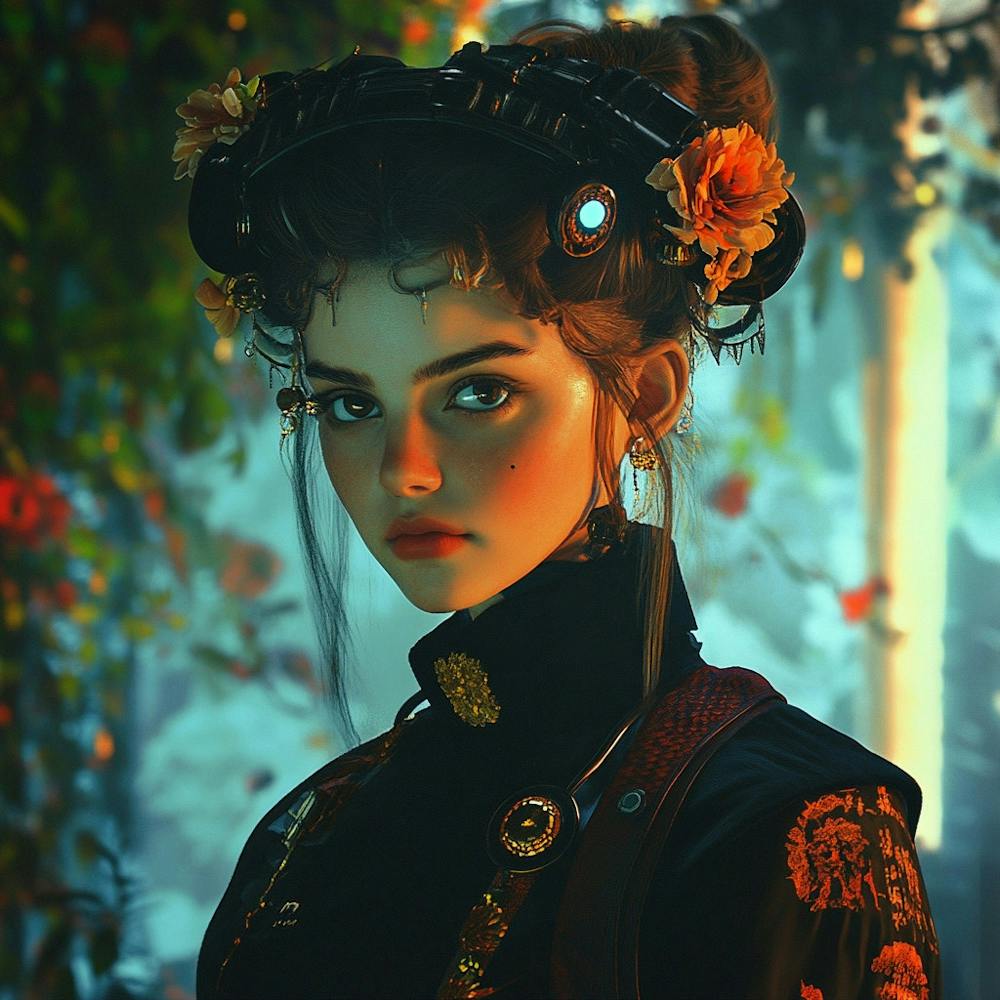 Portrait Of A Girl In The Forest