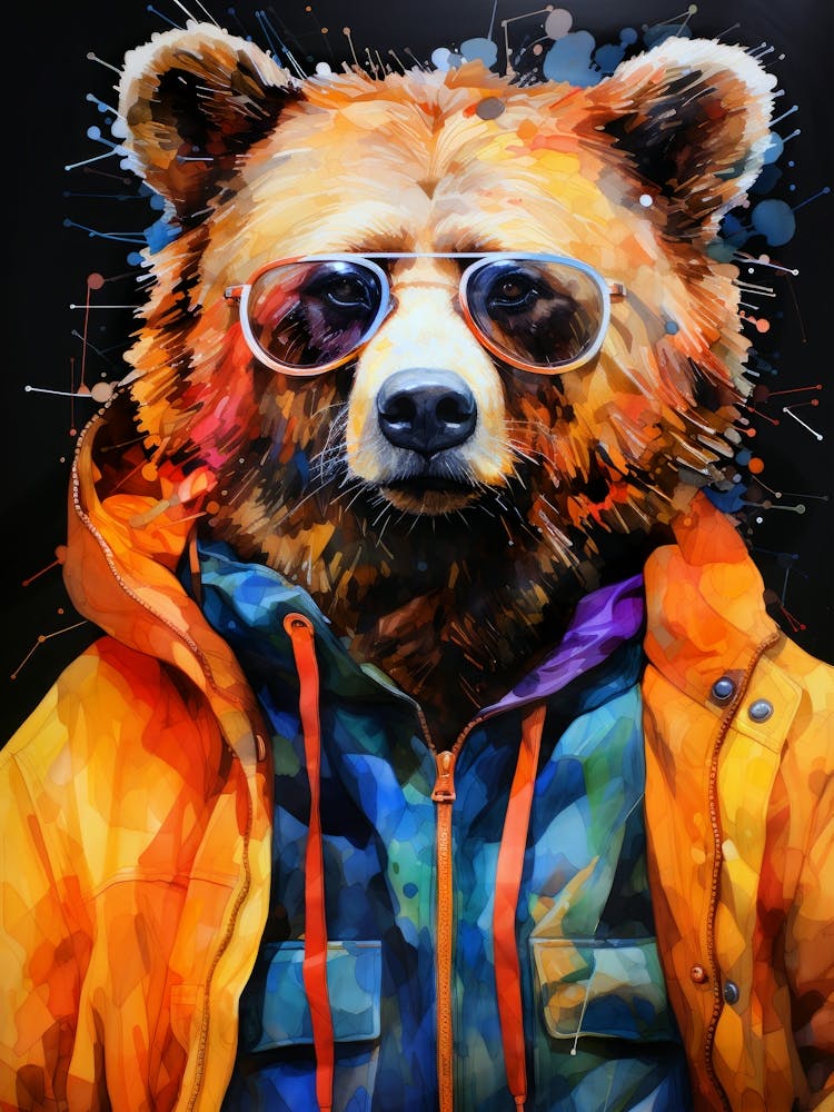 Bear In Sunglasses animal
