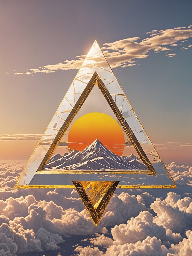 Sunrise Over The Clouds