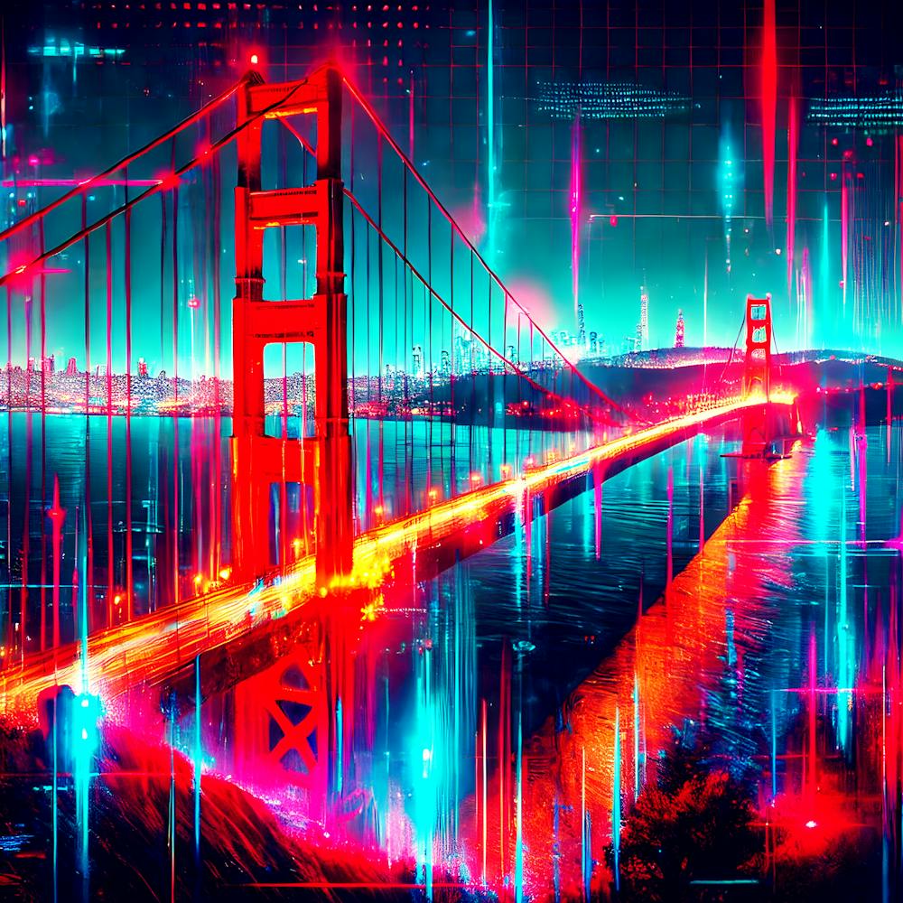 Golden Gate Glitch A Digital Dream
