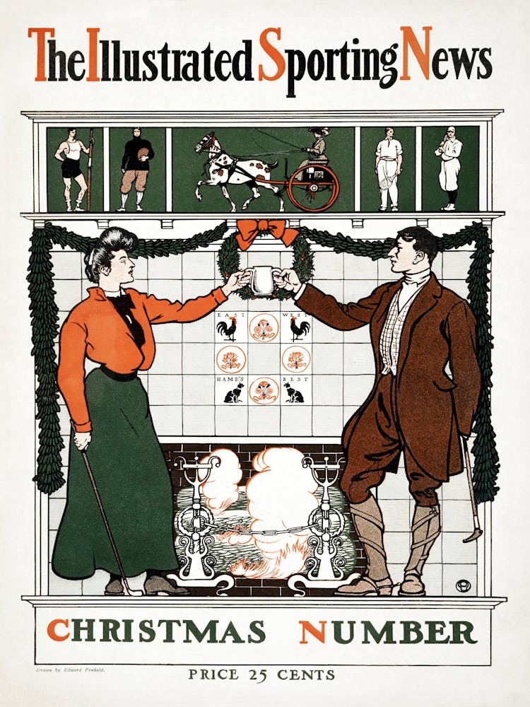 The Illustrated Sporting News. Christmas Number, Edward Penfield